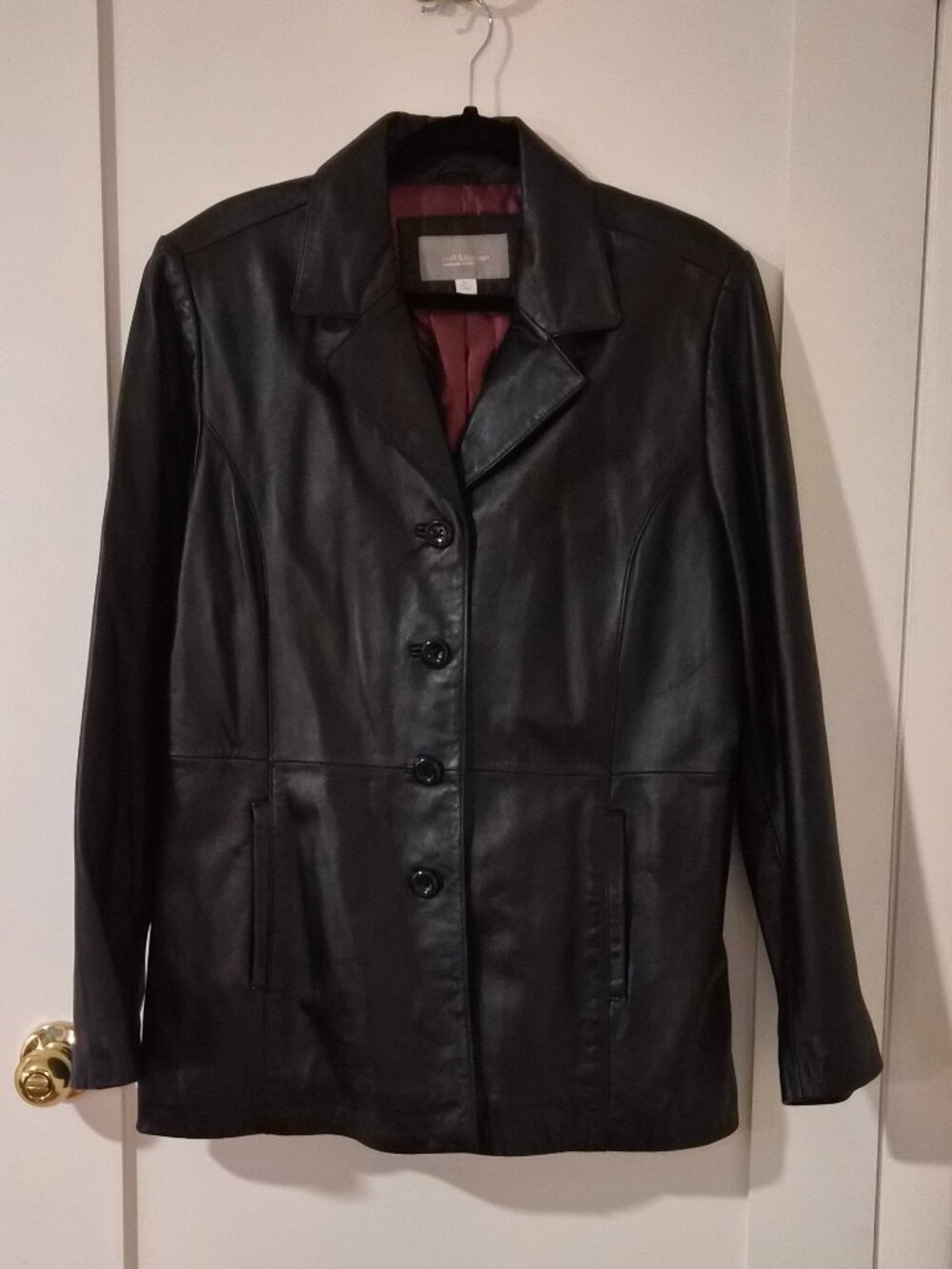 Y2K Vintage Black Leather Jacket